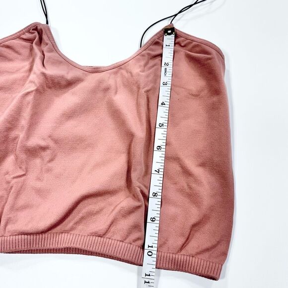 Intimately Free People brami orange stretch strappy crop top camisole M / L - Picture 5 of 6